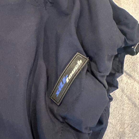 Proquip Navy Blue Golf Rain Jacket Full Zip Men's S Small Silk Touch Teflon - Picture 7 of 14